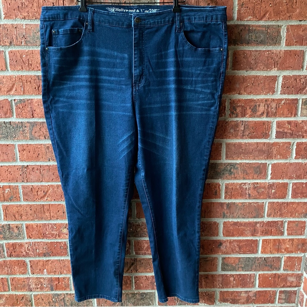 Hollywood  &  Vine Size 24 Super Skinny Dark Wash Denim Stretch  Jeans